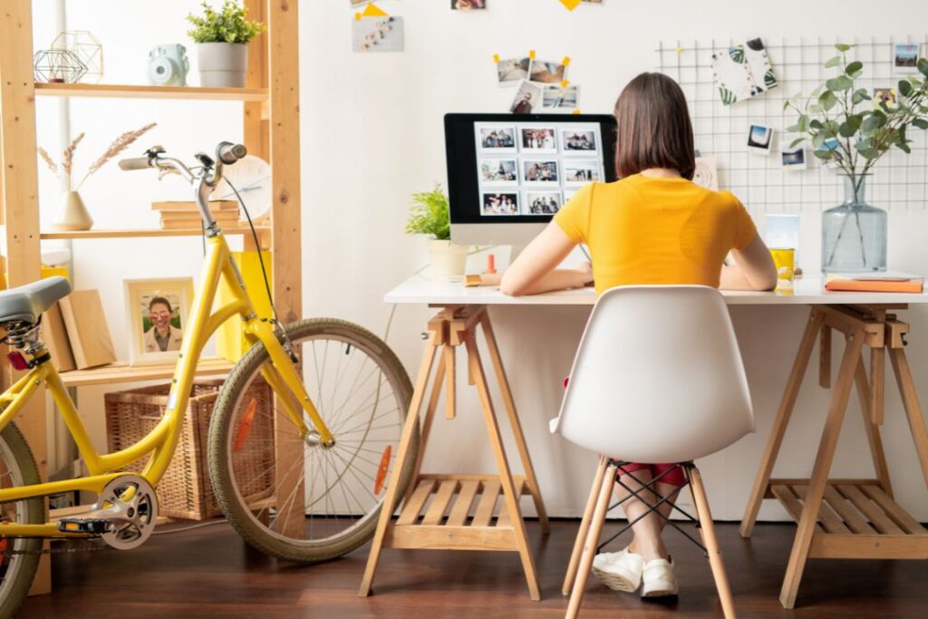 My Custom Standing Desk Home Office- Productive Workspace Setup